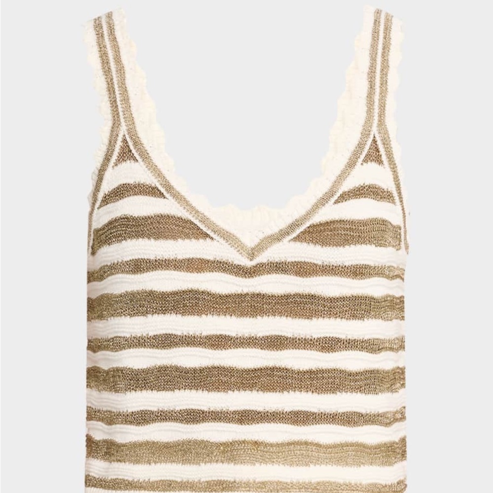 Veronica Beard Binetto Stripe Knit Tank Top